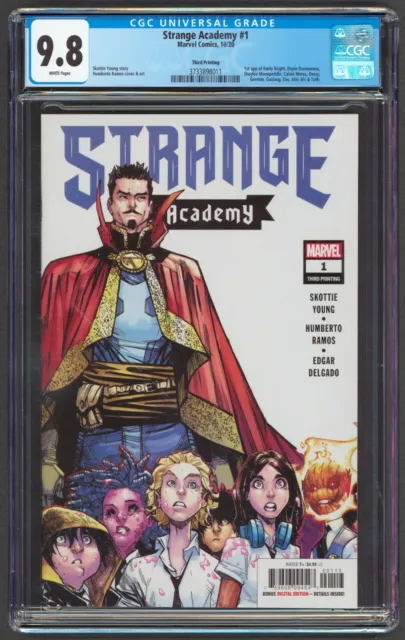 Strange Academy #1 Variant 3rd Print CGC 9.8 WP 2020 Marvel Comics