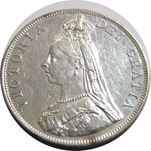 elf Great Britain Double Florin 1887 Arabic 1 Victoria