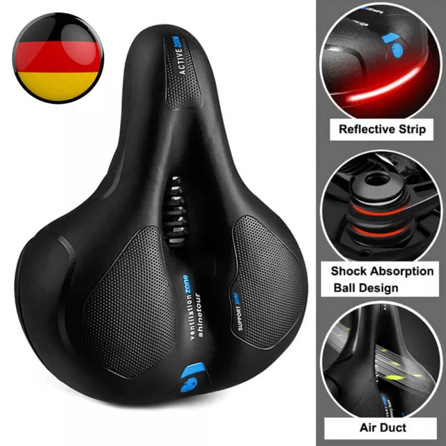 Fahrrad Sattel Fahrradsattel Fahrradsitz Gelsattel Tourensattel Damen Herren DE