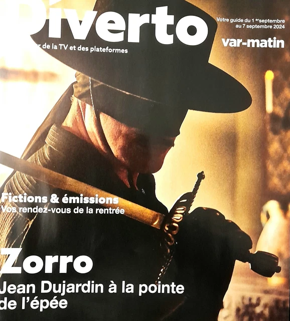 JEAN DUJARDIN ZORRO Magazine Diverto N°87 08/2024 EUR 5,95 PicClick FR