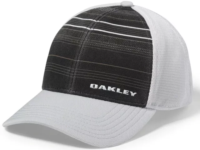 Oakley Men’s Silicone Bark Trucker Print 2.0 Cap O Hydrolix fabric Blackout Cool