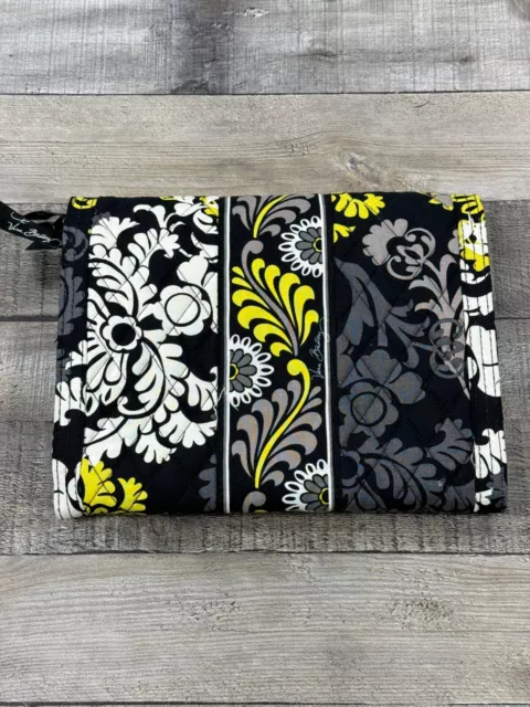 Vera Bradley Baroque Cosmetic Toiletry Quilted Black Bag