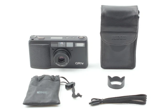 Read [MINT w/hood] Ricoh GR1v Black Point & Shoot 35mm Film Camera From JAPAN