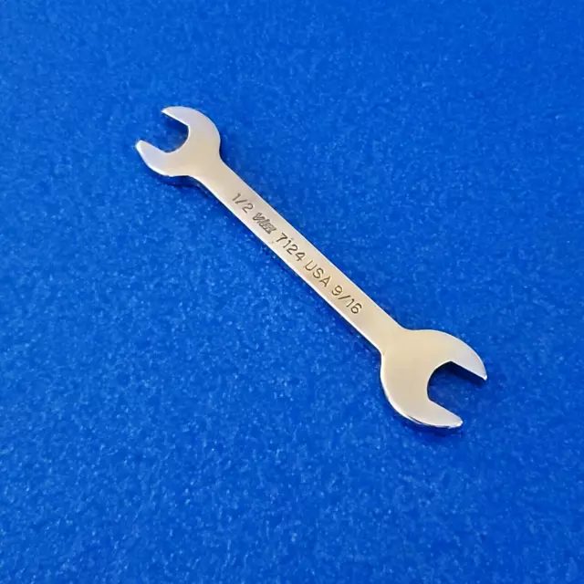 New Old Stock - Vim Usa 1/2" X 9/16" Open End Thick Wrench P/N 7124 Ships Free