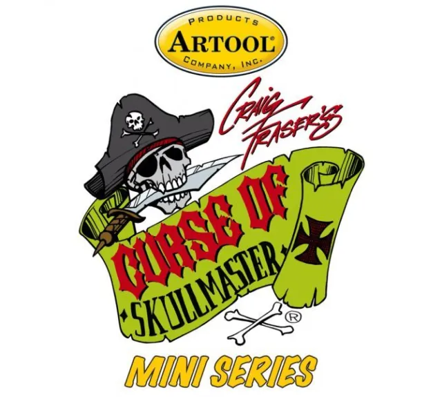 Artool Freehand Airbrush Stencil Curse o Skullmaste Mini Series Craig Fraser Set