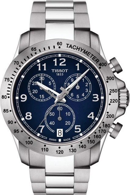 Montre TISSOT T039417A Chrono Homme - Cadran Bleu, Verre Saphir, étanche 100m, Occasion