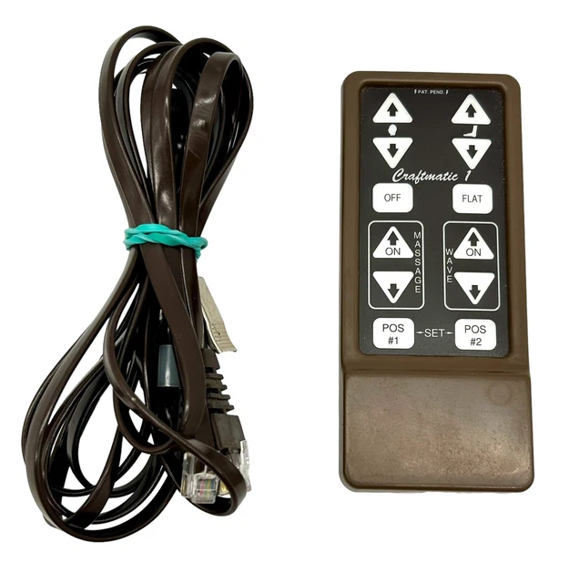 ORIGINAL REMOTE CONTROL Replacement For Craftmatic 1 Adjustable Bed