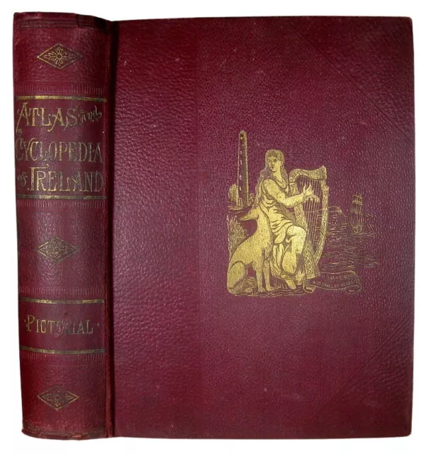 1905 IRELAND Irish HISTORY Genealogy CASTLES RUINS Atlas MAPS PHOTOS Celtic