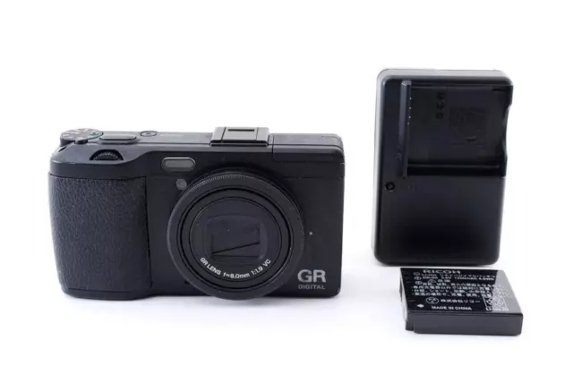 RICOH digital camera GR digital IV compact black Battery Charger Multi AF used