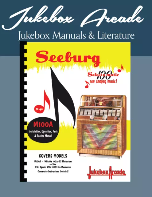 Seeburg M100A & R.C. Special Service Manual, Parts Lists from Jukebox Arcade