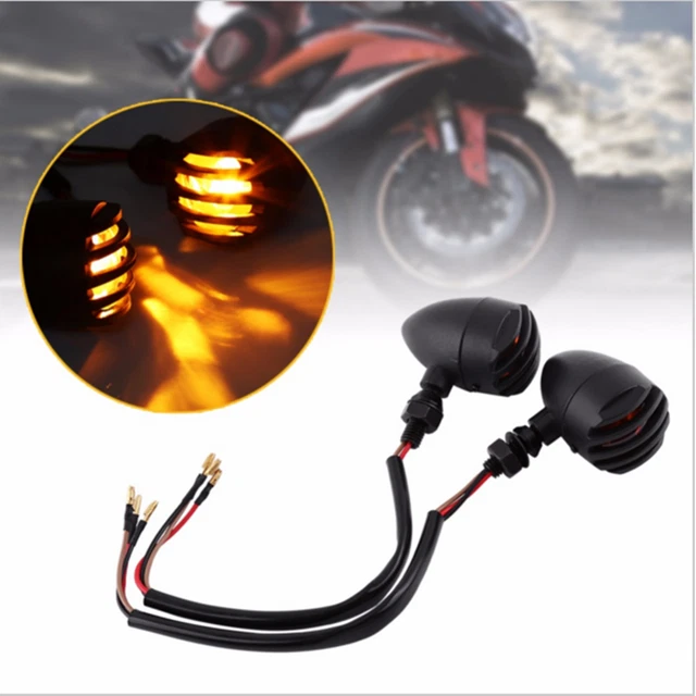 MOTORCYCLE BULLET TURN Signals Tail Lights For Harley Cafe Racers