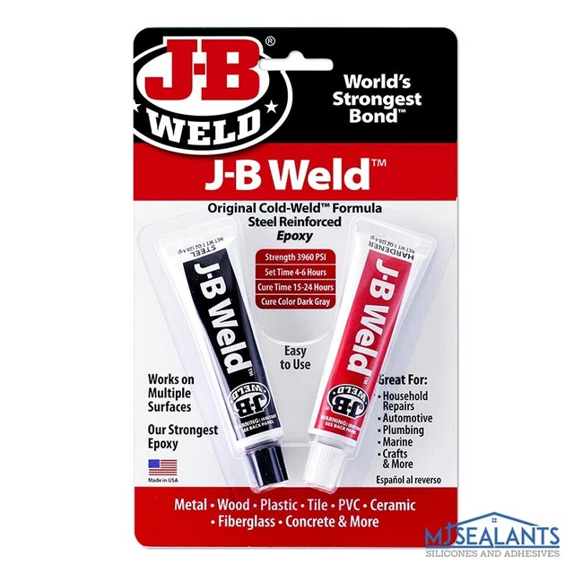 JB WELD ORIGINAL ColdWeld 2 Part Steel Reinforced Epoxy Glue Bond