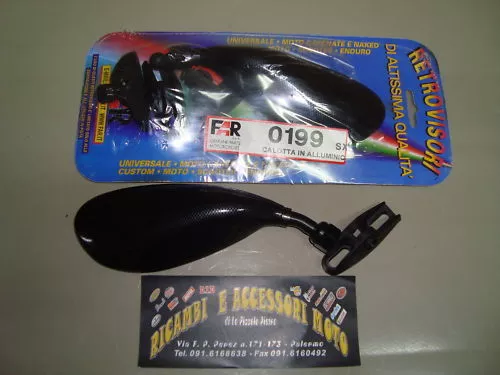 Coppia Specchietti Specchi Moto Far Carbon Honda Hornet 600 900