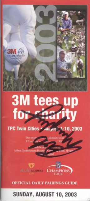 2003 3M Championship Pairing Guide Autographed by Bob Murphy