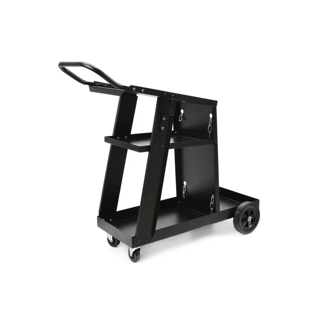 Carrello Per Saldatura Mobile Trasporto Saldatrice 3 Ripiani Porta Bombola Geko