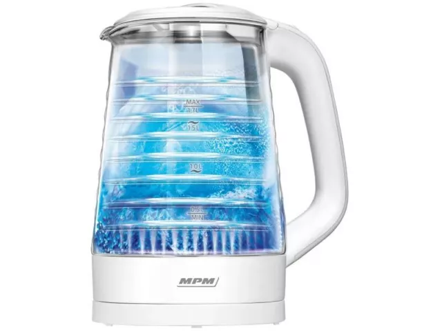 Wasserkocher 1,7L  LED Edelstahl 2200W Teekocher 360° drehbar Abnehmbar BPA frei