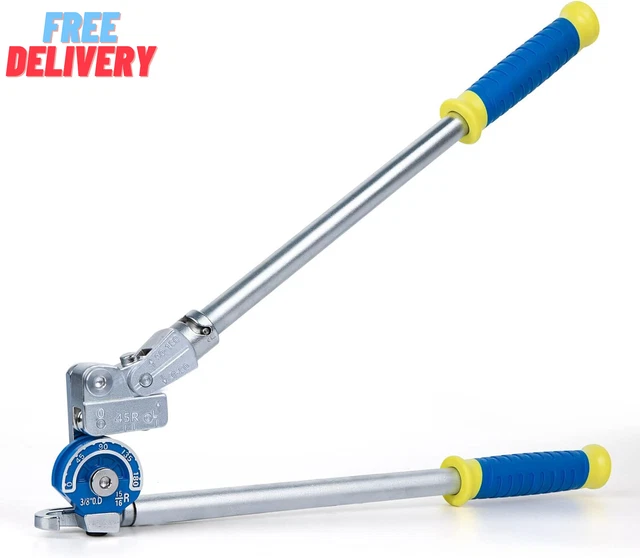 PIPE BENDER 1/2& Tube Bender Heavy Duty Tubing Benders Roller 180° HVAC