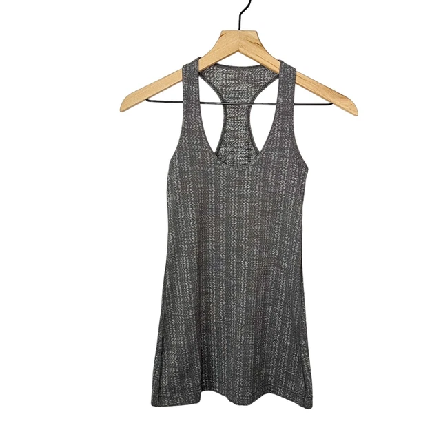 Lululemon Cool Racerback Tank Top Ziggy Wee October Angel Wing Gray 2