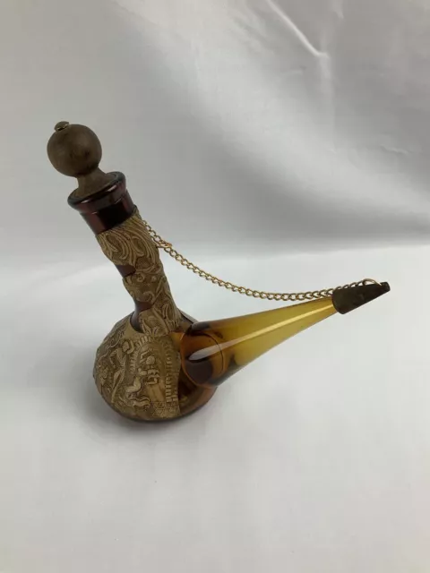 Carafe à vin, Poron catalan catalogne, Espagne thème corrida flamenco en verre