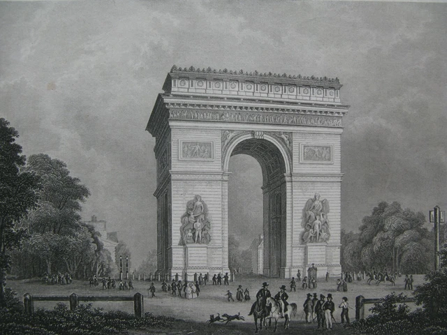 Arc De Triomphe Paris Dessin Imágenes y Fotos - 123RF