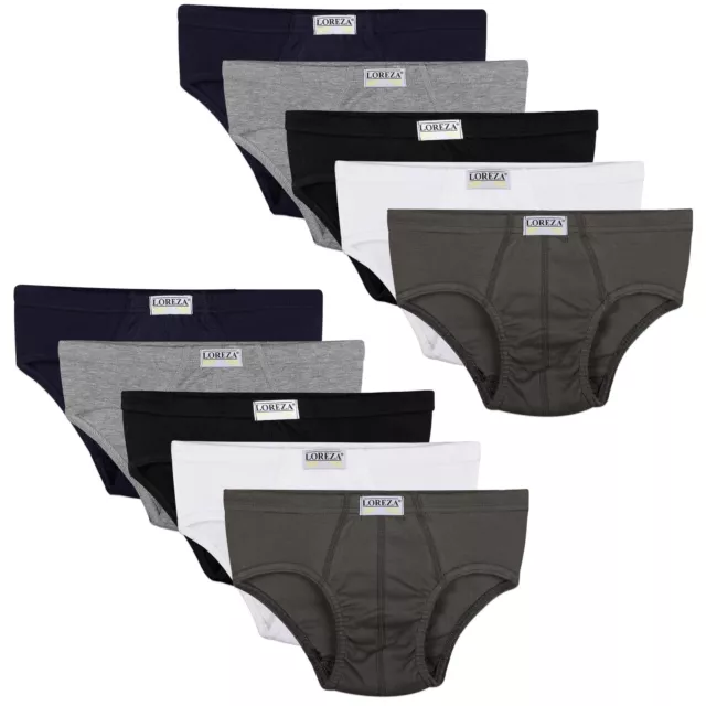10 Jungen Slips 100% Baumwolle Unterhosen Unterwäsche Slip Shorts Basics