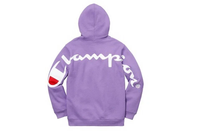 SUPREME CHAMPION HOODED sweatshirt hoodie Deadstock Light Purple