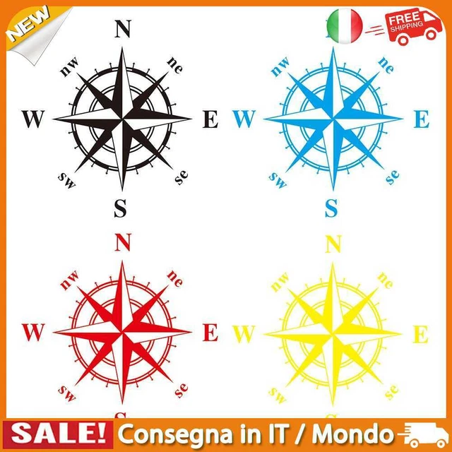 IT Car Hood Body Graphics Stickers Art Design NSWE Compass Auto Styling Decals