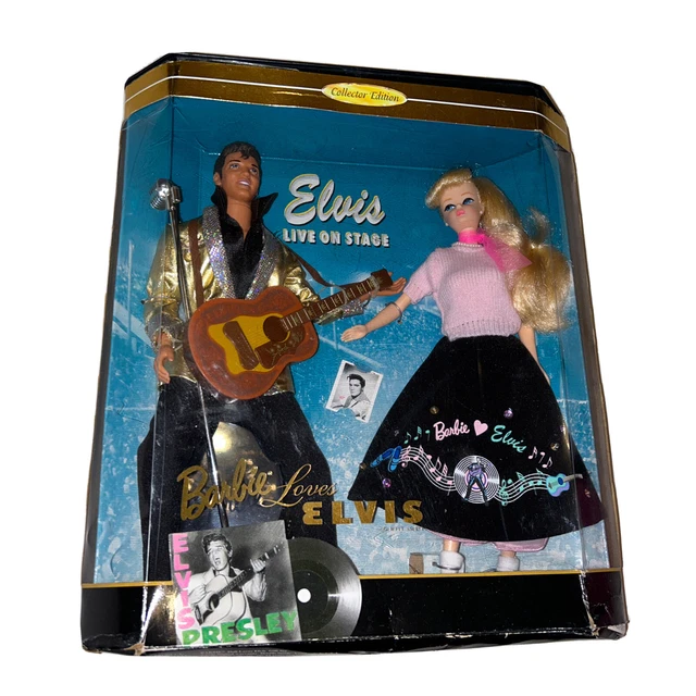 Barbie Loves Elvis Collectors Edition 17450 Doll Gift Set 1996 NRFB damaged box Barbie Loves Elvis Collectors Edition 17450 Doll Gift Set 1996 NRFB damaged box