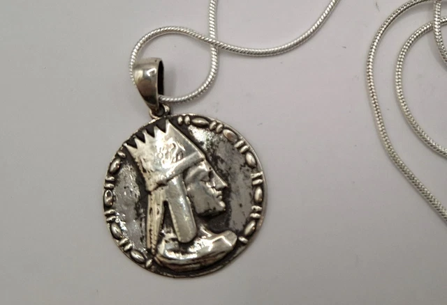 Pendentif Argent Sterling David De Sassoun - Bijou Arménien - Round
