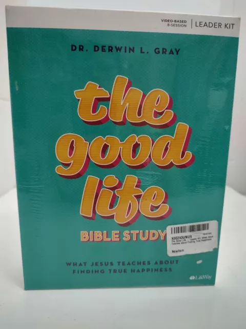 The Good Life Bible Study LEADER KIT Dr Derwin Gray Video Based 8 Session Book