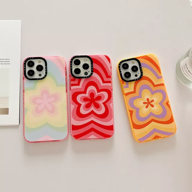 For iphone 14 Plus 13 12 11 Pro Max Cover Cartoon Cute Rainbow Girl Phone Case