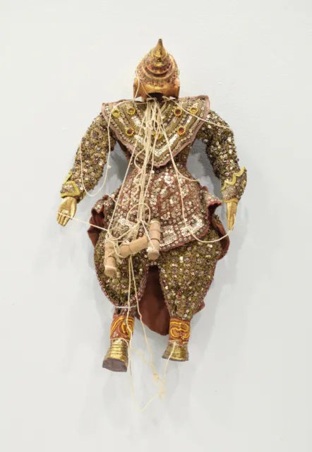 Puppet Marionette Wood Doll Burmese Folk Art Puppet 2