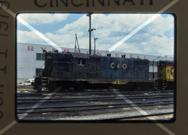 Original '79 Kodachrome Slide C&O Chesapeake Ohio 5836 GP7 Cincinnati     41L13