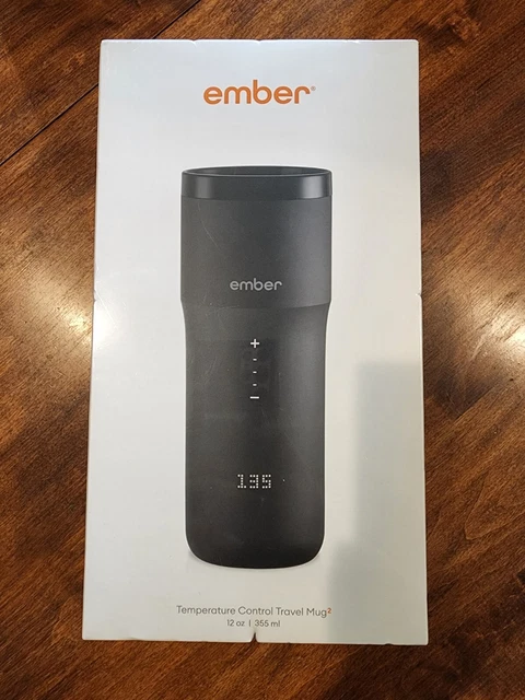Ember Control Smart Travel Mug 2 - 12oz Black - App Controlled Heated Coffee Cup