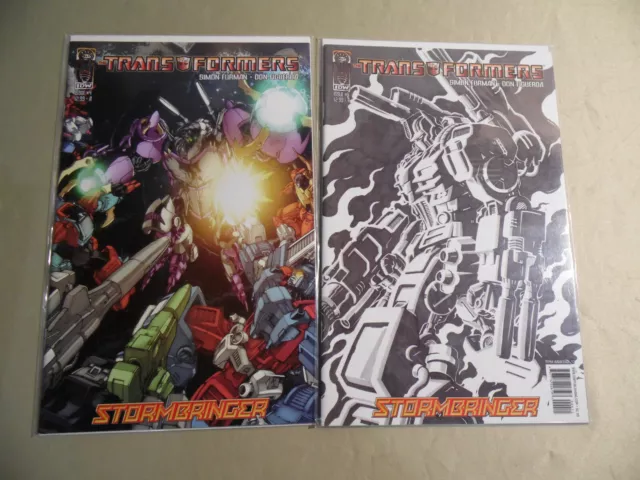 Transformers Stormbringer #4 Cover A+B (IDW 2006) Free Domestic Shipping