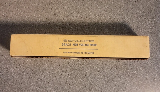 Sencore 39A21 High Voltage Probe Used W/ Sencore FE149 Senior Field Effect Meter