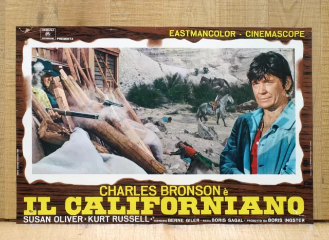 IL CALIFORNIANO fotobusta poster Charles Bronson Guns of Diablo Western AZ21