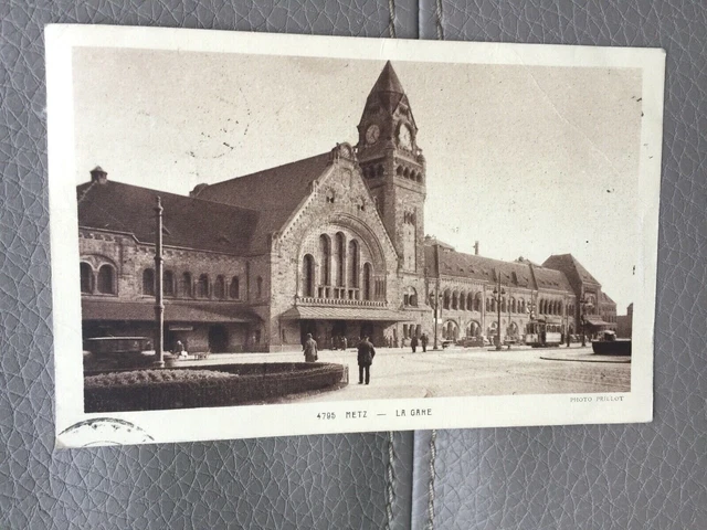 CPA 1941 METZ 57 la Gare - MOSELLE - animated sepia card La Swan - AK POSTCARD 4