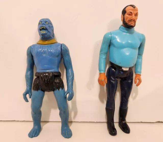 1979 Mattel Vintage Flash Gordon Beastman & Dr Zarkov Action Figure Lot