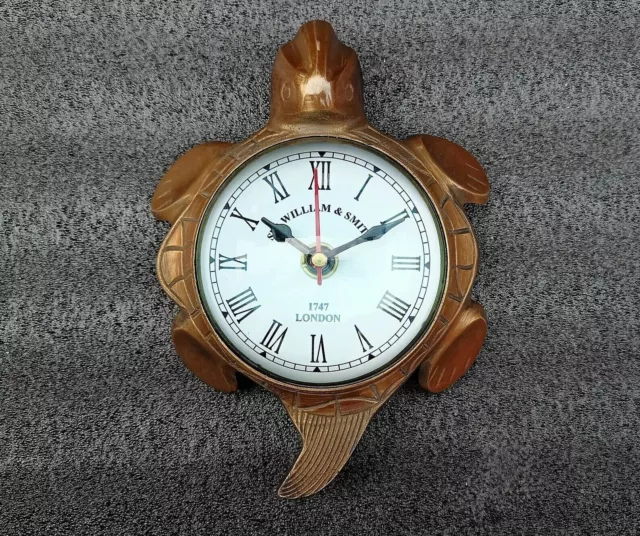 Reloj de pared y reloj de escritorio Smith Turtle de latón náutico, reloj...