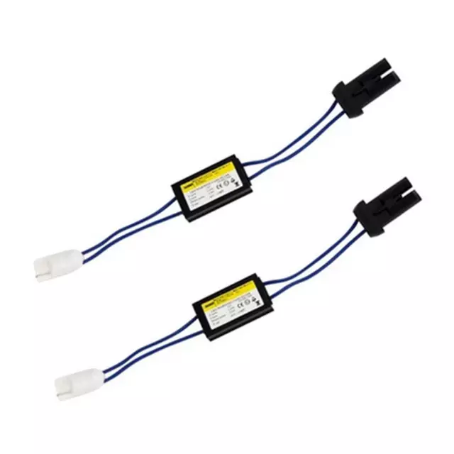 2pcs T10 Canbus Decoder Cable Universal 12V LED Load Resistance Warning Decoder