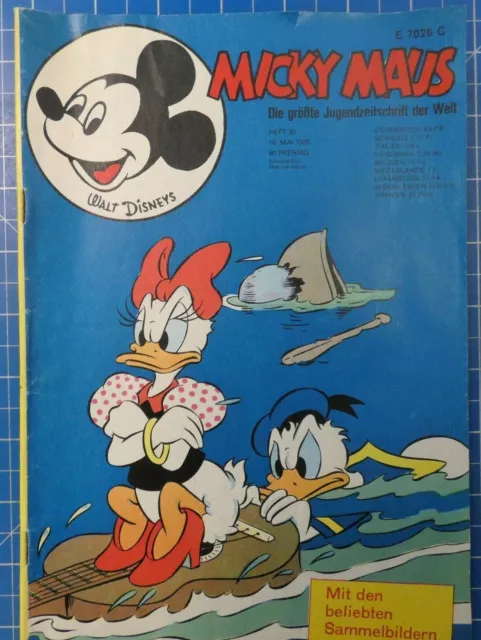Micky Maus Hefte Nr.20, 16. Mai 1970 Walt Disneys  Micky Maus Ehapa H-566