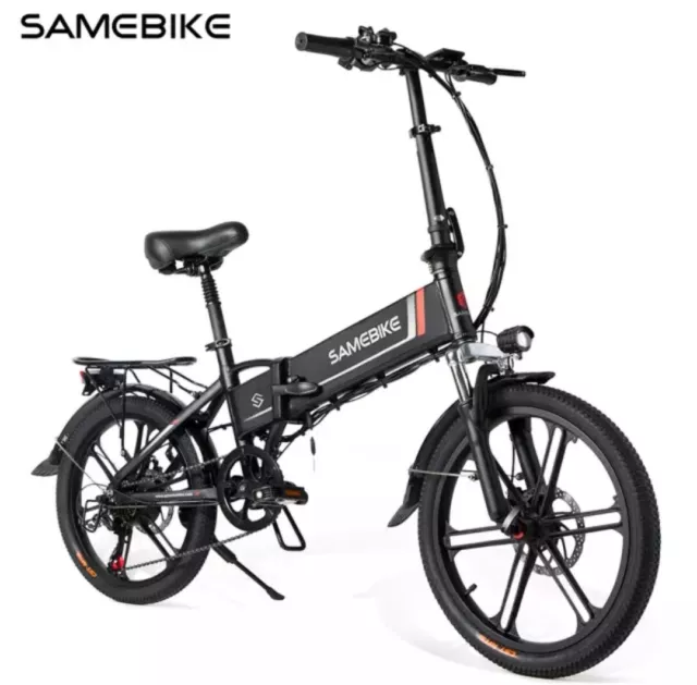 SAMEBIKE E-Bike JG20 Faltbares Elektrofahrrad 36V 350W 10AH Batterie 7 speed