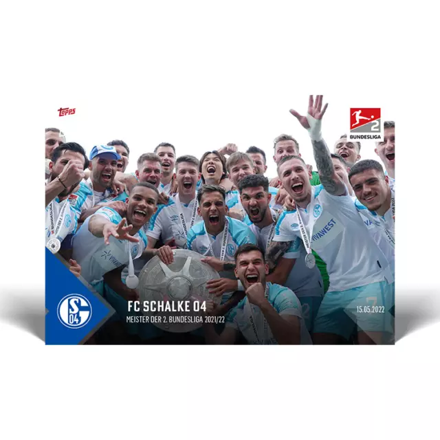 Topps Now Bundesliga 2021-22 - Card 211 - Schalke 04 - Meister der 2. Bundesliga