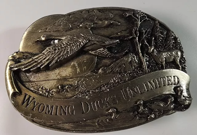 Wyoming Ducks Unlimited Siskiyou Belt Buckle