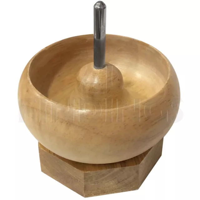 Mini Quality Wooden Jewellery Bead Spinning Spinner Spin Tool 8.5cm x 5.5cm