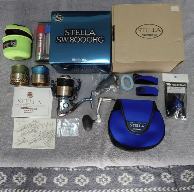 EXCELLENT W/BOX SHIMANO 01 Stella SW 8000HG w/2 Pieces Spool Ship from  Japan $929.49 - PicClick AU