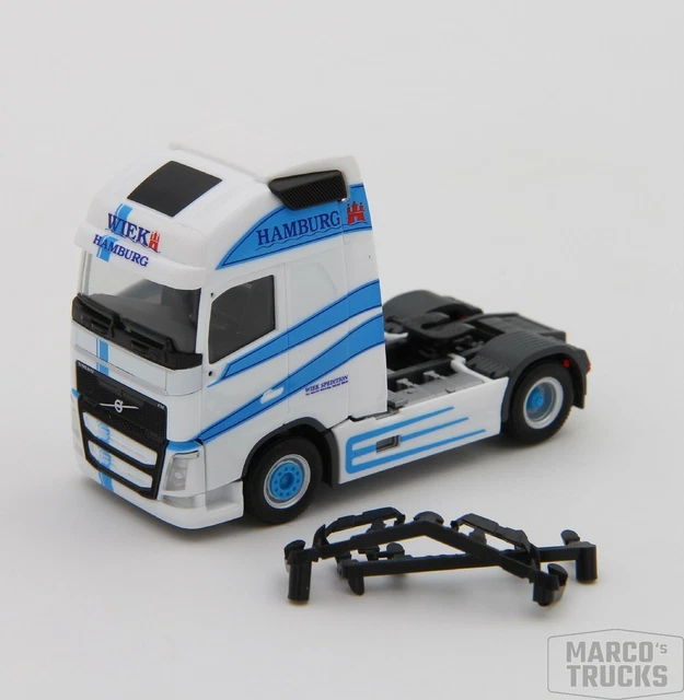 Camion Miniature EMEK Volvo FH16 GL 6x4 – 1/25, Blanc, Plastique