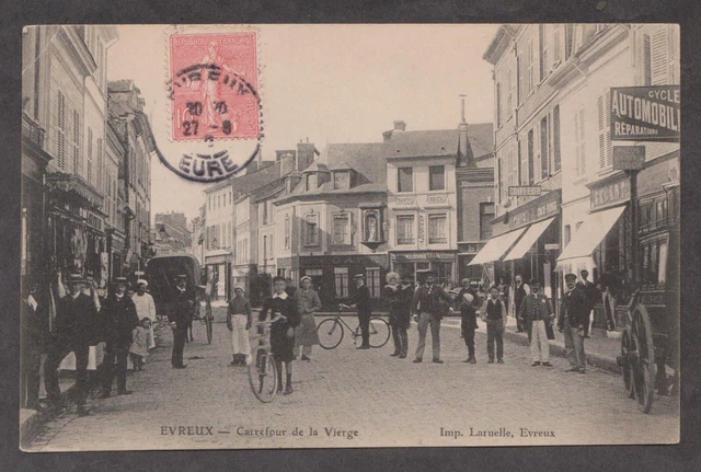 CPA EVREUX-Carrefour de la Vierge.