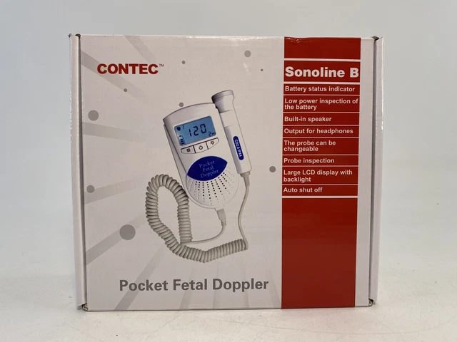 NEW NIB Sonoline B Baby Doppler Blue Heart Monitor Manual Ultrasound
